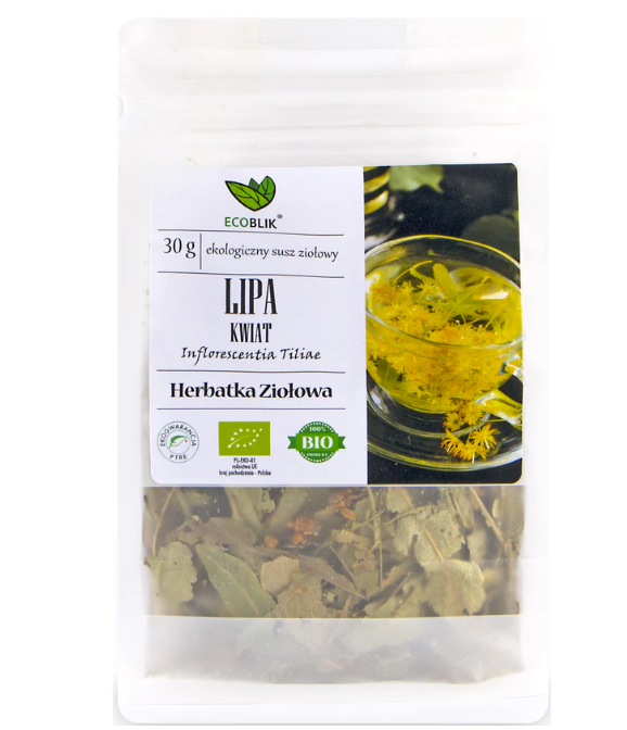 EcoBlik Organic Linden Flower, Inflorescentia tiliae, 30g